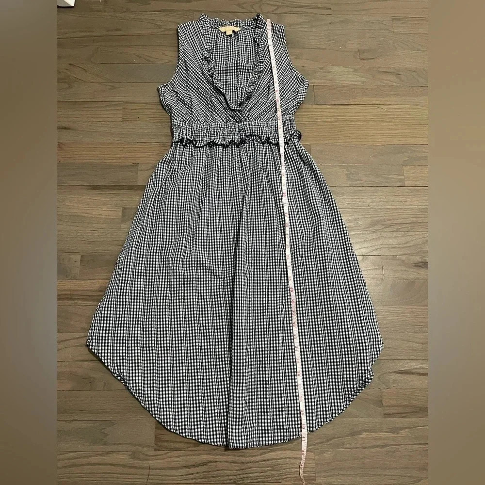 Hope & Harlow Navy White Gingham Dress. Size 2 - Picture 4 of 7